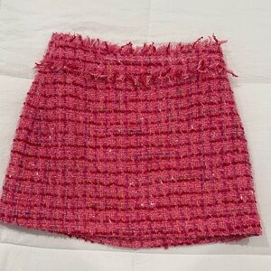 Girls Katie J NYC Pink Tweed Skirt